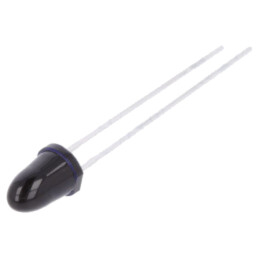 Emiţător IR; 5mm; 860nm; neagră; 550mW; 5°; 1,5÷2,4VDC; THT; 100mA