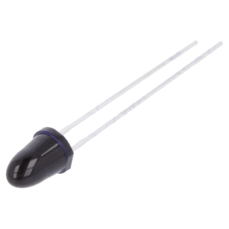 Emiţător IR; 5mm; 860nm; neagră; 550mW; 5°; 1,5÷2,4VDC; THT; 100mA