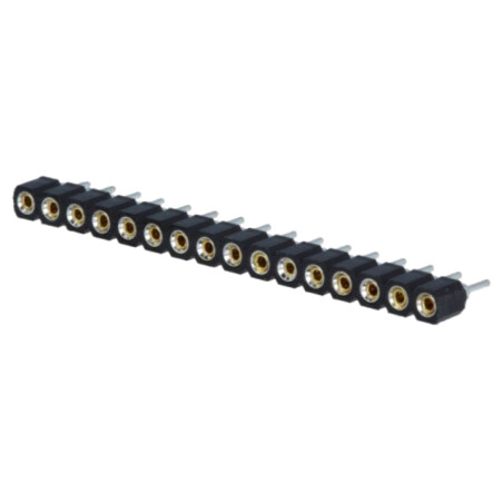 Conector: şiruri pini; soclu; mamă; PIN: 16; contacte întoarse