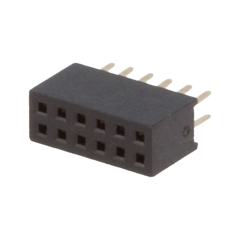 Conector: şiruri pini; soclu; mamă; PIN: 12; drept; 1,27mm; THT; 2x6 Conector: şiruri pini; soclu; mamă; PIN: 12; drept; 1,27mm; THT; 2x6
