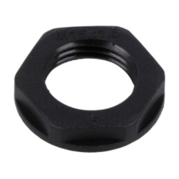 Piuliţă; NPT1"; poliamidă; 31mm; neagră; Filet: în ţoli,NPT