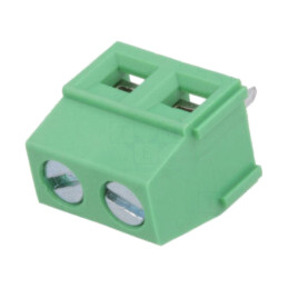 Regletă de conexiuni pt.PCB; în unghi 90°; 5,08mm; piste: 2; 15A