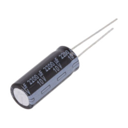 Condensator: electrolitic; low ESR; THT; 2200uF; 10VDC; Ø10x25mm