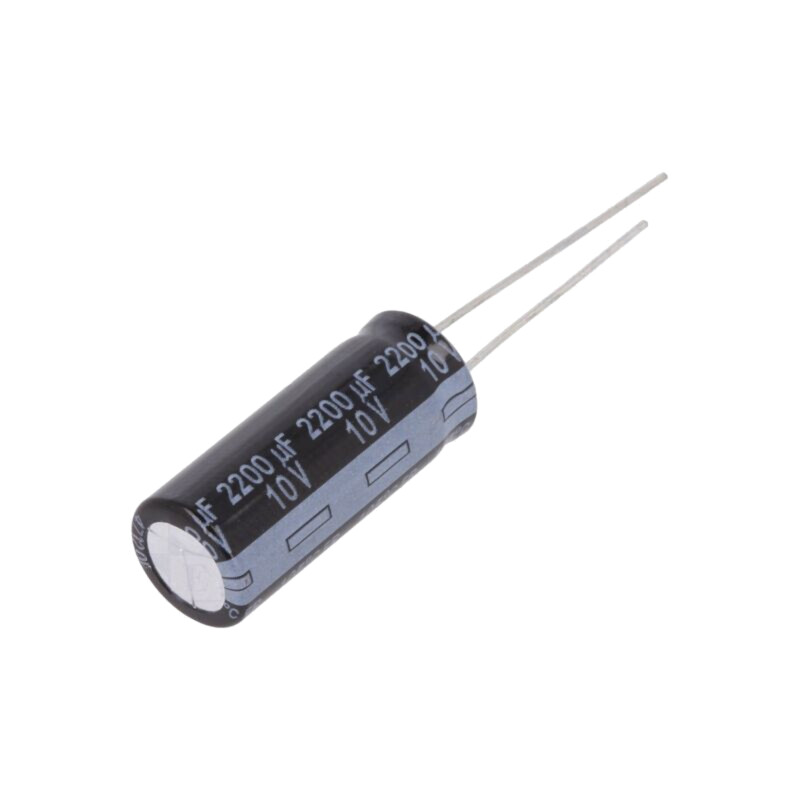 Condensator: electrolitic; low ESR; THT; 2200uF; 10VDC; Ø10x25mm