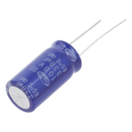 Condensator: electrolitic; THT; 330uF; 100VDC; Ø12,5x25mm; ±20%