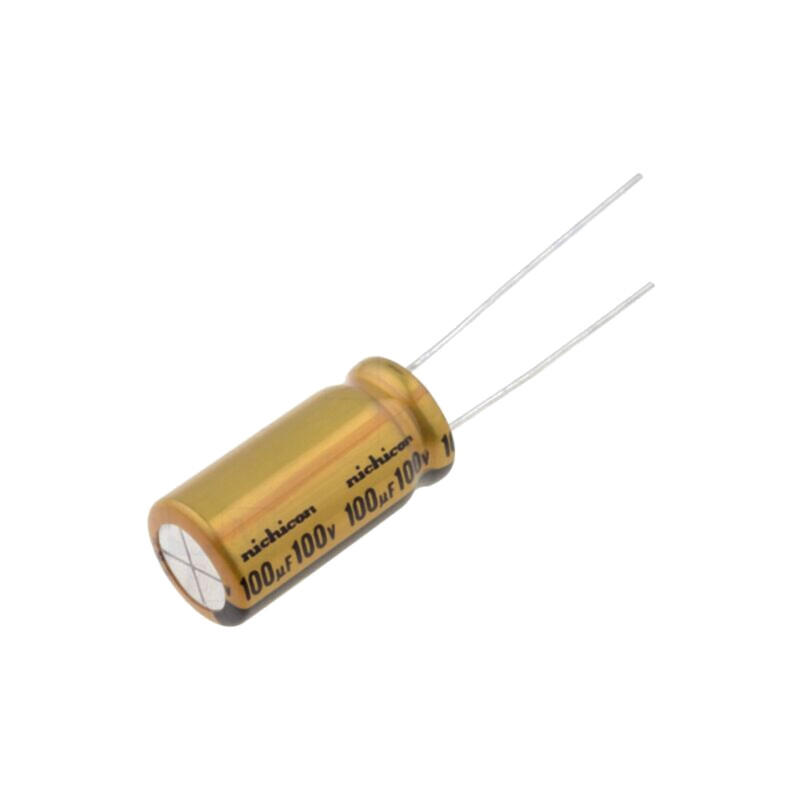 Condensator: electrolitic; THT; 100uF; 100VDC; Ø10x20mm; ±20%; 0,08 Condensator: electrolitic; THT; 100uF; 100VDC; Ø10x20mm; ±20%; 0,08