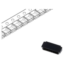 Conector: cablu-placă; DF52; SMT; PIN: 6; soclu; pentru PCB; tată