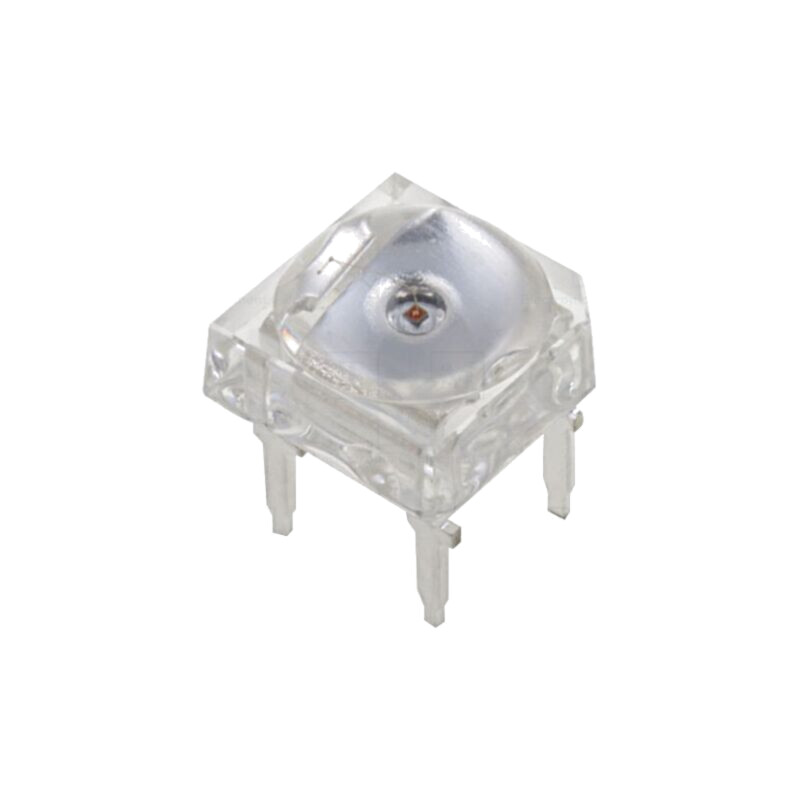 LED Super Flux; 7,62x7,62mm; roşie; 2180÷3000mcd; 130°; 20mA