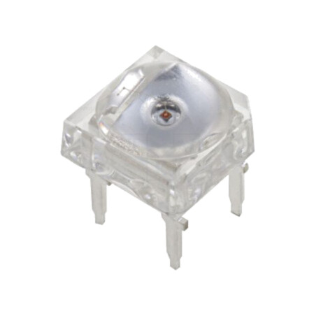 LED Super Flux; 7,62x7,62mm; roşie; 2180÷3000mcd; 130°; 20mA