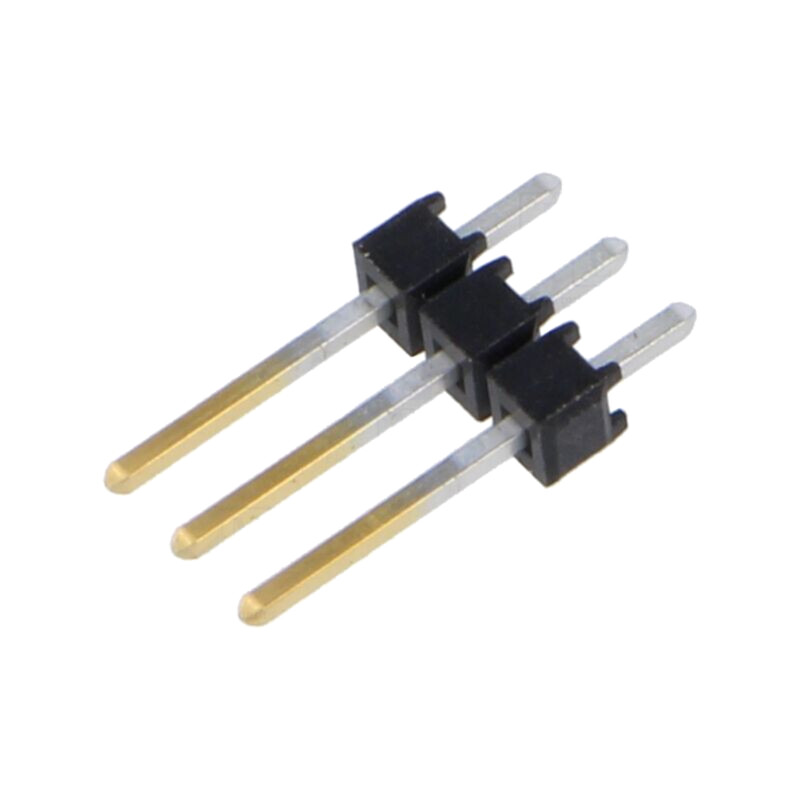 Conector: şiruri pini; şir pini; tată; PIN: 3; drept; 2,54mm; THT