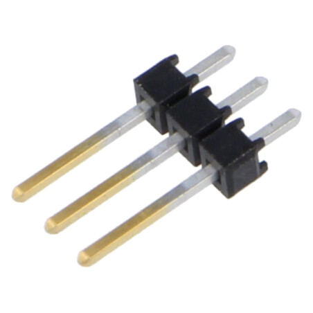 Conector: şiruri pini; şir pini; tată; PIN: 3; drept; 2,54mm; THT