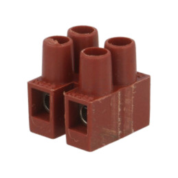 Regletă de conexiuni; terminal cu şurub; 2,5mm2; 250V; piste: 2