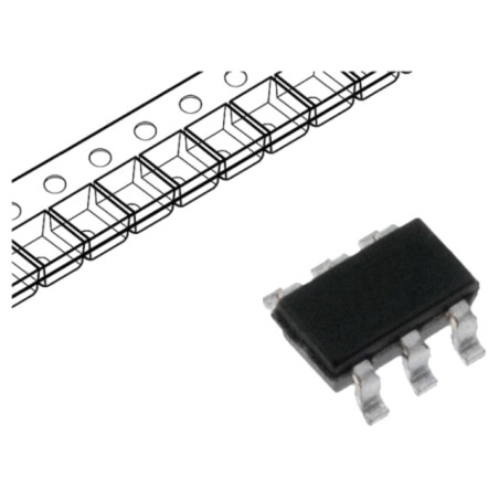 Diodă: TVS reţea; 6V; 25A; 500W; unidirecţională; TSOP6; Ch: 2; ESD