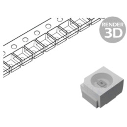 LED; SMD; 3528,PLCC2; alb cald; 750÷1120mcd; 3000K; 120°; 12÷20mA