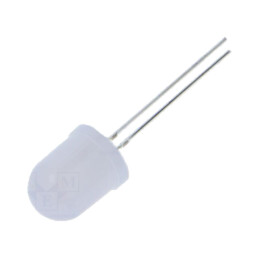 LED; 10mm; roşie/galbenă; 30°; Parte frontală: convex; 2,1÷2,6VDC