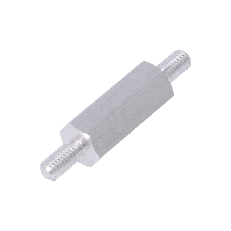 Piuliţă-distanţieră filetată; 15mm; Filet ext: M3; hexagonală Piuliţă-distanţieră filetată; 15mm; Filet ext: M3; hexagonală