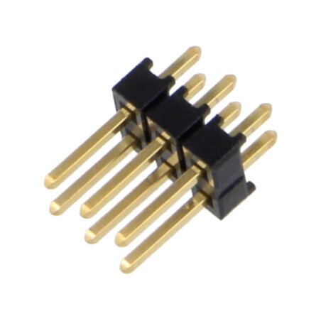 Conector: şiruri pini; şir pini; tată; PIN: 6; drept; 2,54mm; THT
