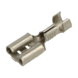 Terminal: plat; 6,3mm; 0,8mm; mamă; 1÷2,5mm2; crimpat; pe cablu