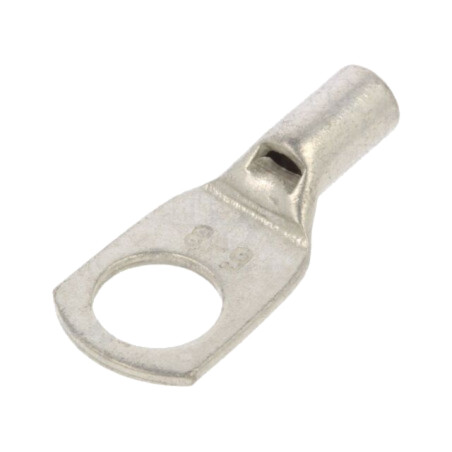 Vârf: inelar tubular; M8; 6mm2; crimpat; pe cablu; neizolat; cupru