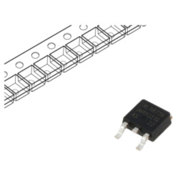 Tranzistor: N-MOSFET; unipolar; 30V; 61A; Idm: 340A; 75W; DPAK