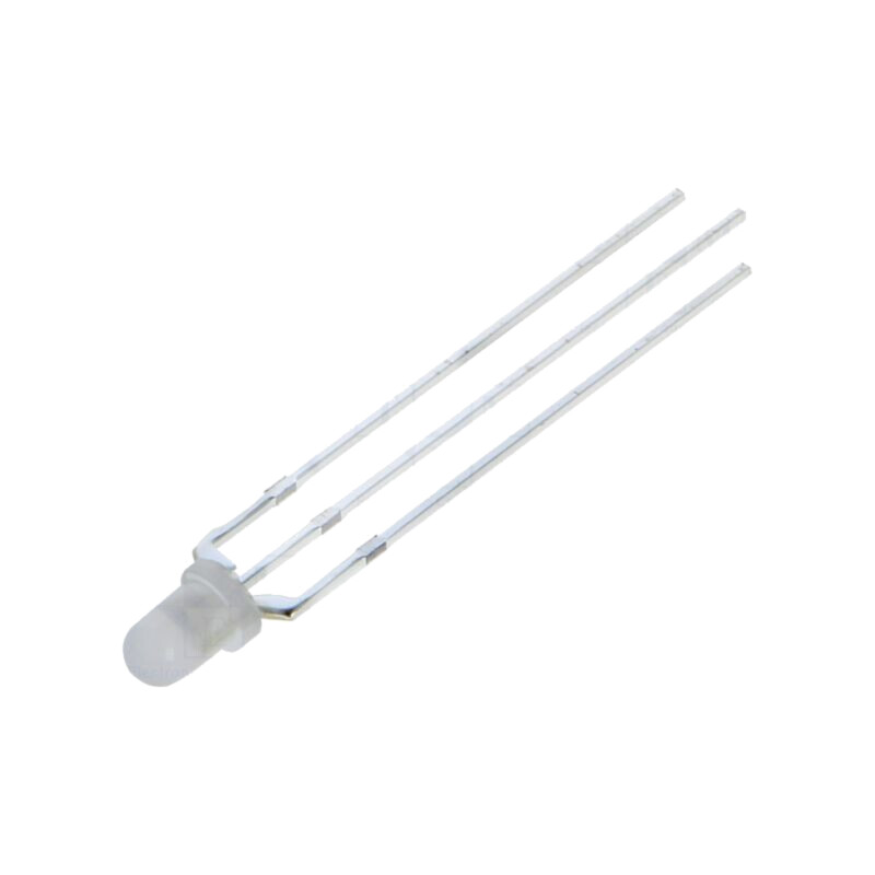 LED; 3mm; roşie/verde; 30°; Parte frontală: convex; Nr.term: 3; 96mW LED; 3mm; roşie/verde; 30°; Parte frontală: convex; Nr.term: 3; 96mW