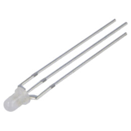 LED; 3mm; galben/verde; 30°; Parte frontală: convex; Nr.term: 3