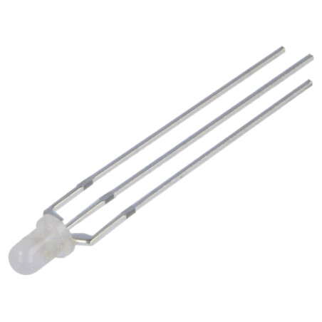 LED; 3mm; galben/verde; 30°; Parte frontală: convex; Nr.term: 3