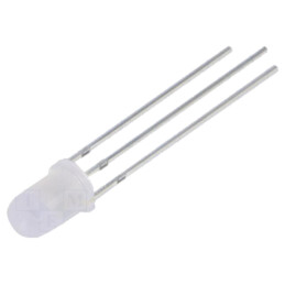 LED; 5mm; galben/verde; 60°; Parte frontală: convex; Nr.term: 3