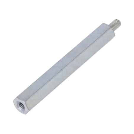 Piuliţă-distanţieră filetată; 45mm; Filet int: M3; Filet ext: M3
