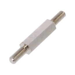 Piuliţă-distanţieră filetată; 15mm; Filet ext: M3; hexagonală
