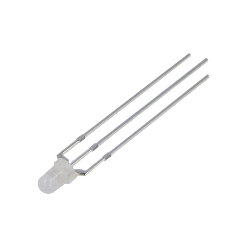 LED; 3mm; roşu/albastru; 30°; Parte frontală: convex; Nr.term: 3 LED; 3mm; roşu/albastru; 30°; Parte frontală: convex; Nr.term: 3