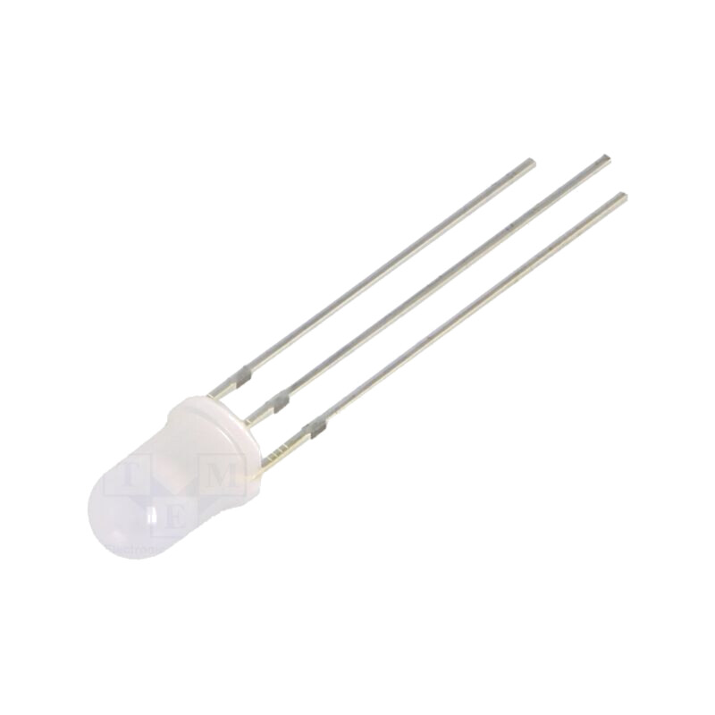 LED; 5mm; roşu/albastru; 60°; Parte frontală: convex; Nr.term: 3 LED; 5mm; roşu/albastru; 60°; Parte frontală: convex; Nr.term: 3