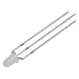 LED; 3mm; galben/albastru; 30°; Parte frontală: convex; Nr.term: 3