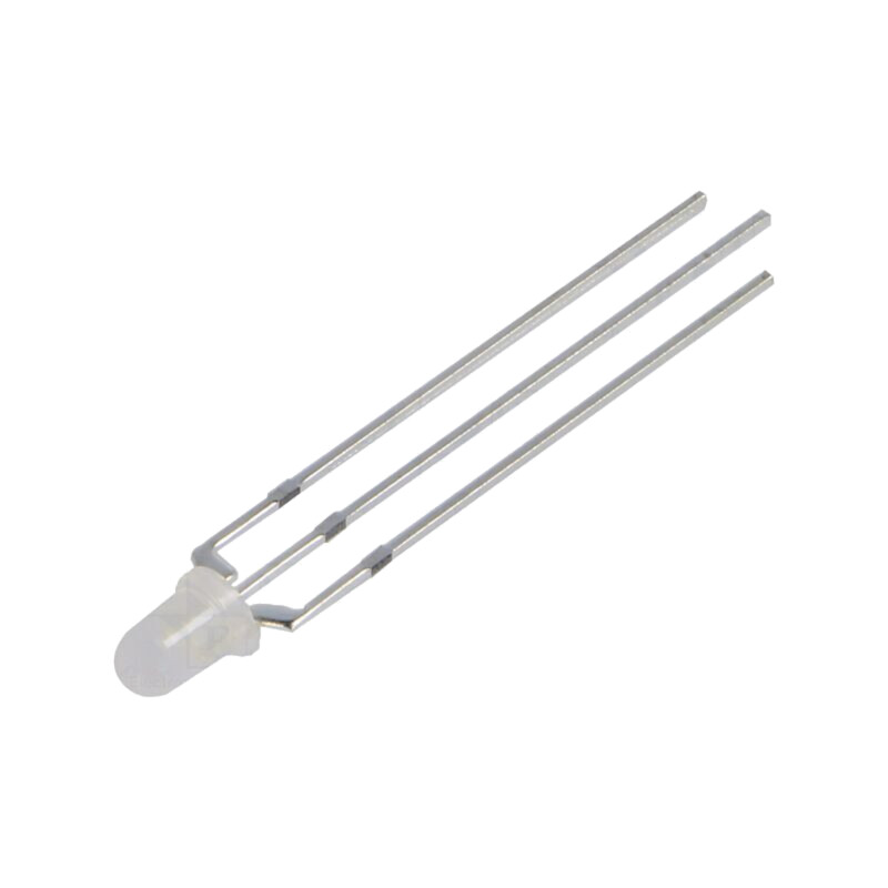 LED; 3mm; galben/albastru; 30°; Parte frontală: convex; Nr.term: 3