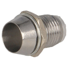 Montură pt.LED; 5mm; crom; alamă; încastrat; L2: 10mm