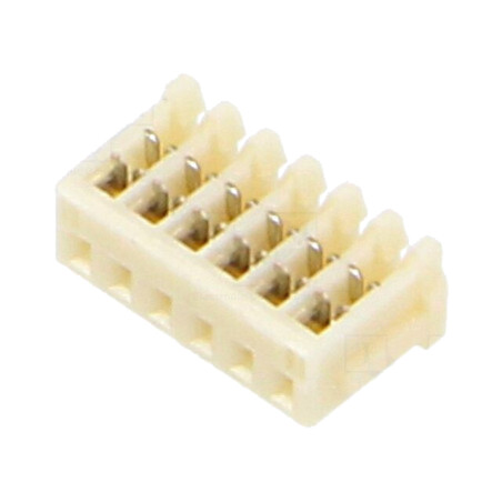 Conector: cablu-placă; mufă; mamă; SR; 1mm; PIN: 6; IDC; pe cablu; 50V