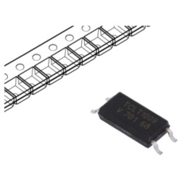 Optocuplor; SMD; Ch: 1; OUT: tranzistori; Uizol: 5kV; Uce: 70V; SOP4L
