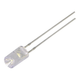 LED; 5mm; alb rece; 750÷1120mcd; 120°; Parte frontală: concav; 5VDC
