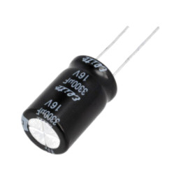 Condensator: electrolitic; THT; 3300uF; 16VDC; Ø16x25mm; ±20%