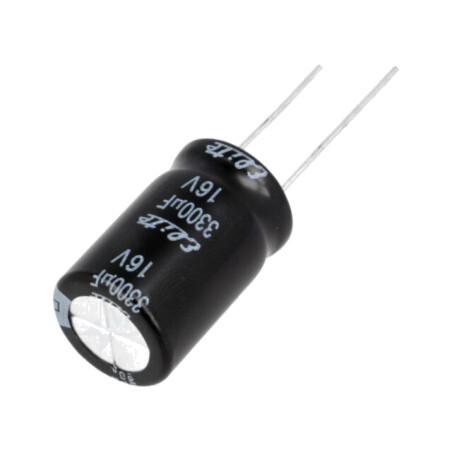 Condensator: electrolitic; THT; 3300uF; 16VDC; Ø16x25mm; ±20%