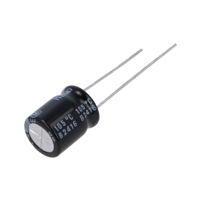 Condensator: electrolitic; low ESR; THT; 47uF; 100VDC; Ø10x12,5mm Condensator: electrolitic; low ESR; THT; 47uF; 100VDC; Ø10x12,5mm