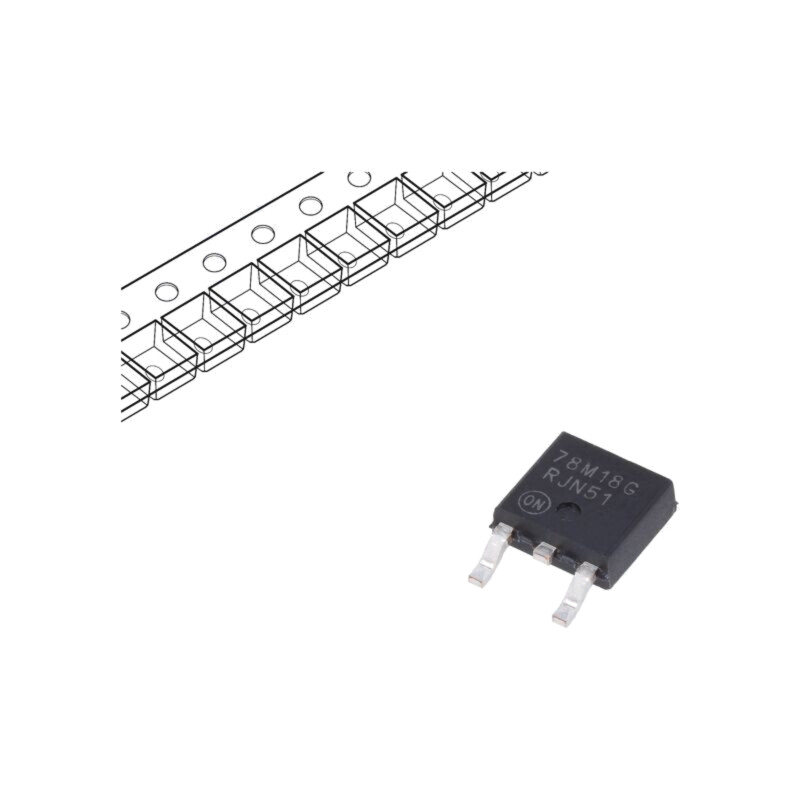 IC: stabilizator de tensiune; liniar,nereglabil; 18V; 0,5A; DPAK IC: stabilizator de tensiune; liniar,nereglabil; 18V; 0,5A; DPAK