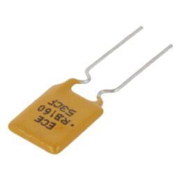 Siguranţă: polimerică PTC; 1,6A; THT; 8,9x15,2mm; 5,1mm