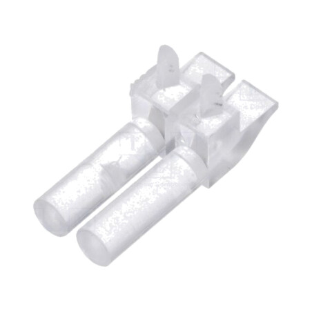 Tub pentru LED-uri; Ø2mm; Nr.mod: 2; rotund; în unghi,pentru PCB