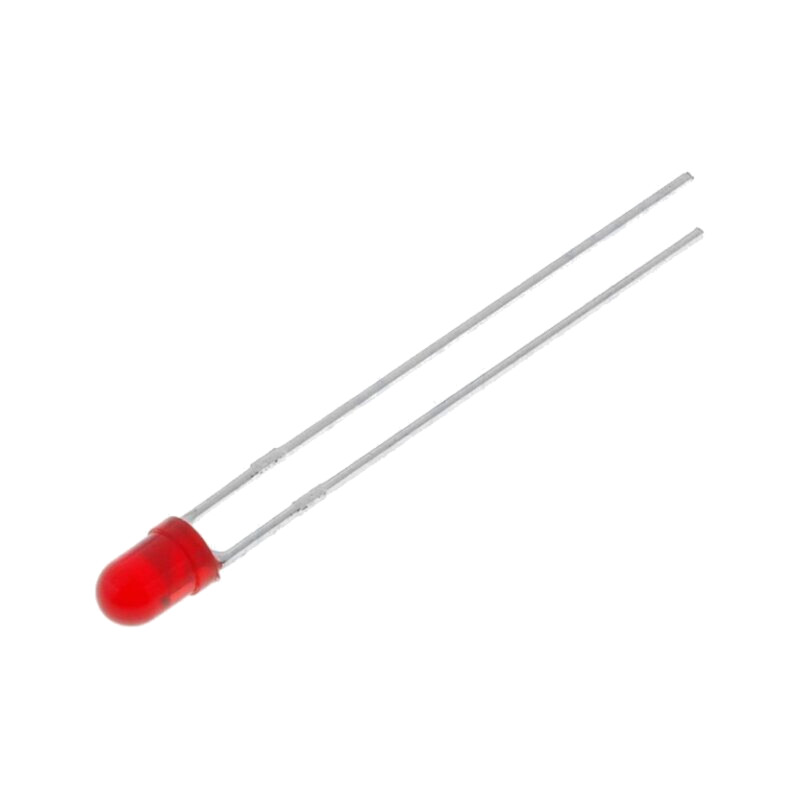 LED; 5mm; roşie; 12÷25mcd; 30°; Parte frontală: convex; 5÷6VDC LED; 5mm; roşie; 12÷25mcd; 30°; Parte frontală: convex; 5÷6VDC