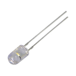 CRLED; 5mm; alb cald; 8000mcd; 30°; Parte frontală: convex; 320mW