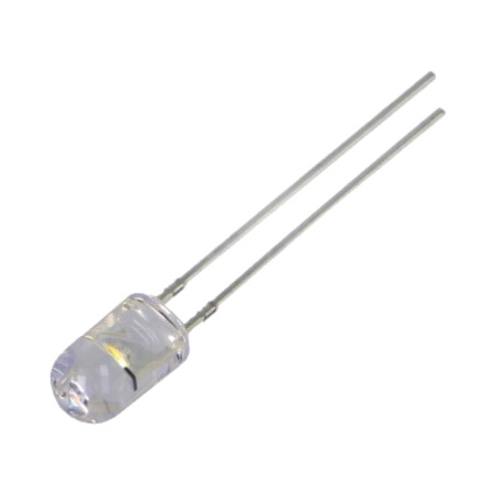 CRLED; 5mm; alb cald; 8000mcd; 30°; Parte frontală: convex; 320mW