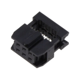 Conector: IDC; mufă; mamă; PIN: 6; fără presarea cablului; IDC