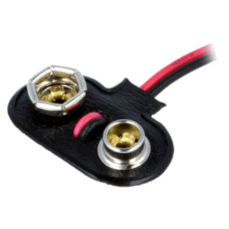 Conector 6F22; 6F22,6LR61; Nr.bat: 1; cabluri; 150mm
