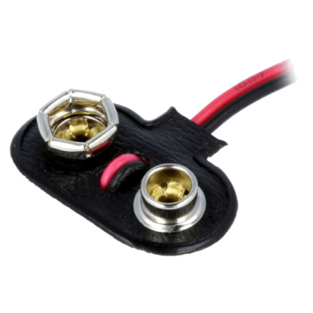 Conector 6F22; 6F22,6LR61; Nr.bat: 1; cabluri; 150mm